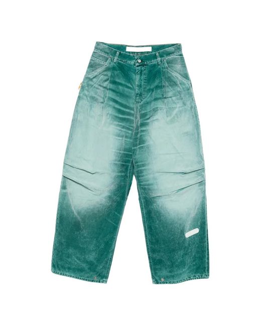 PDF Green Velvet Embroidered Trousers for men