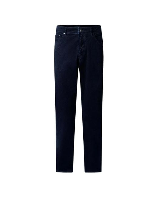 Hackett Trinity Ribfluwelen Broek in het Blue voor heren