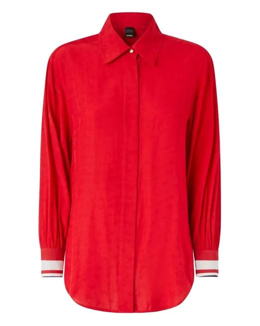 Pinko Button-Down Blouse in het Red