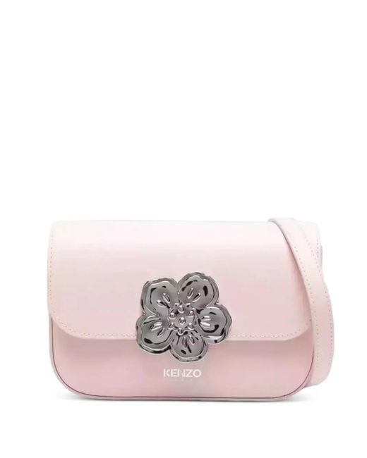 Bandolera con aplique floral KENZO de color Pink