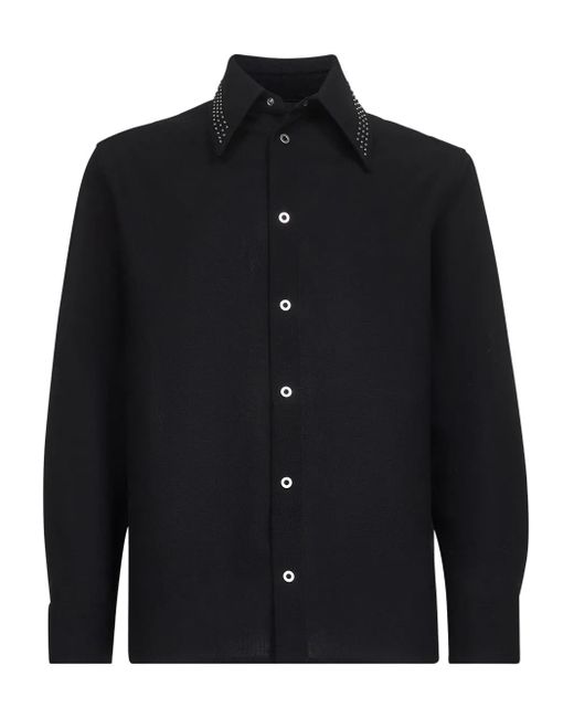 Jil Sander Blue Wool Shirt for men