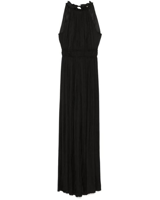 Maje Black Pleated Jumpsuit
