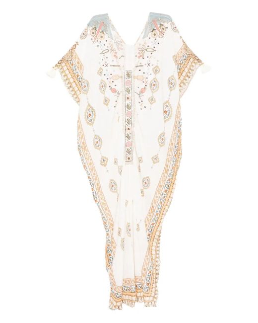 Camilla White Ottoman Dynasty Kaftan Dress