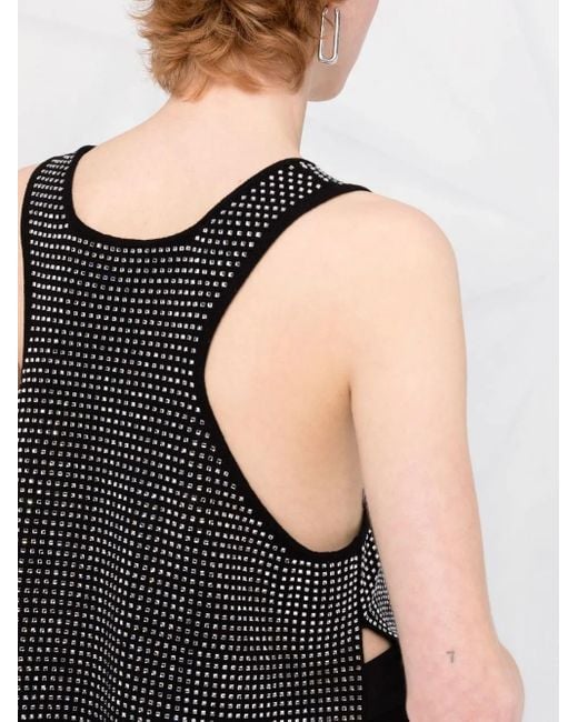 Tom Ford Black Square Mirrored Vest Top