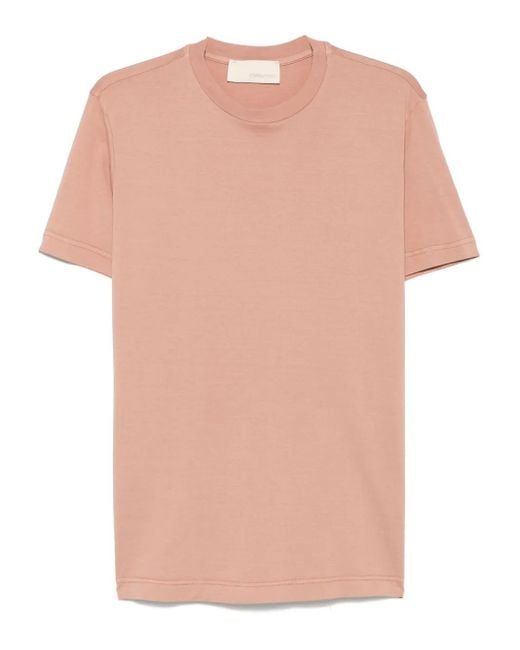 Costumein Pink Cotton T-Shirt for men