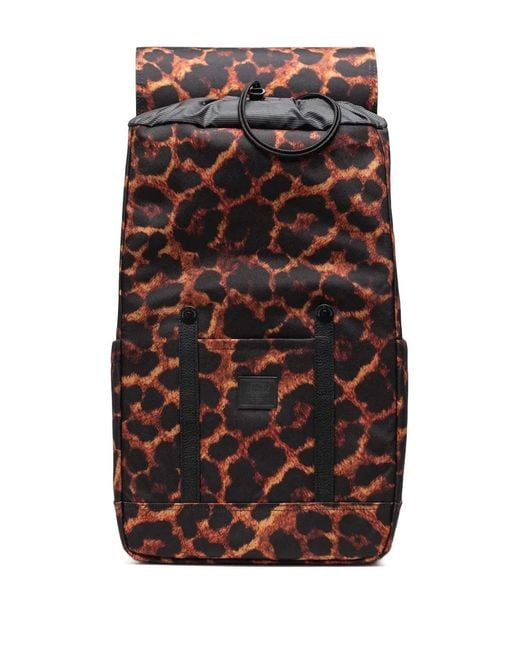 Herschel Supply Co. Brown 23L Herschel Retreat Leopard-Print Backpack