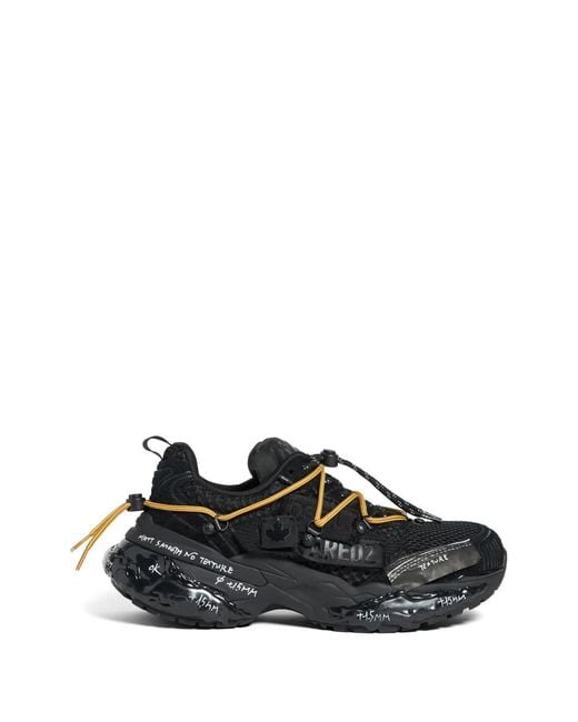 DSquared² Black Faster Sneakers for men
