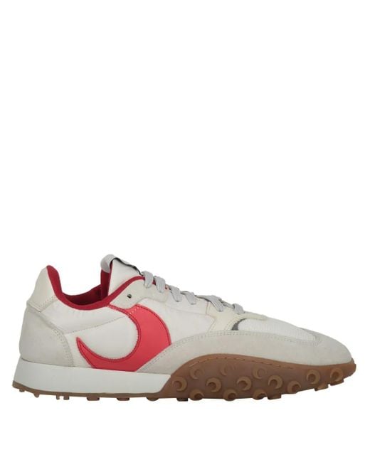 MARINE SERRE Pink Leather Sneakers for men