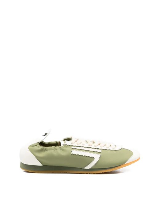 PURAAI Green Lion Lace-Up Sneakers