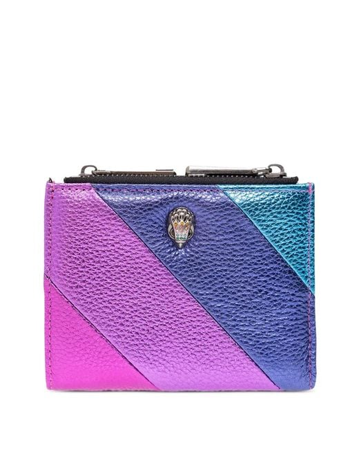 Kurt Geiger Purple Mini Eagle-Head Wallet