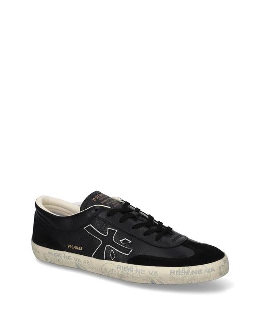 Premiata Black David Sneakers for men