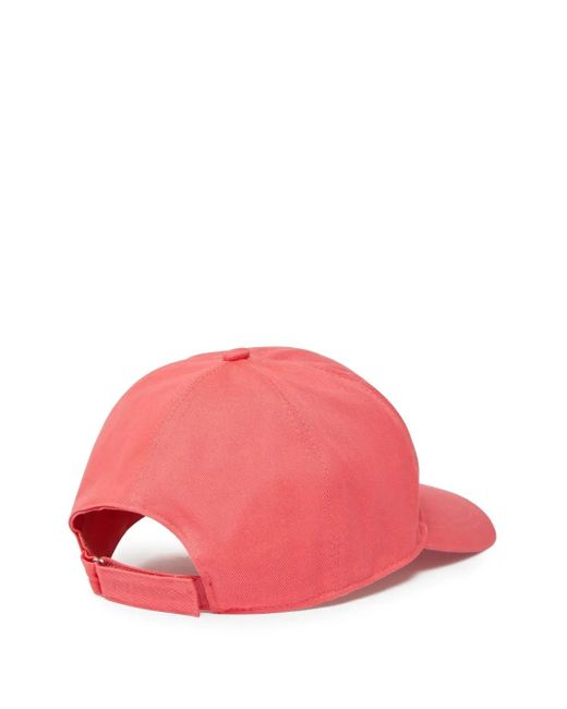 Pinko Pink Logo-Embroidered Cap