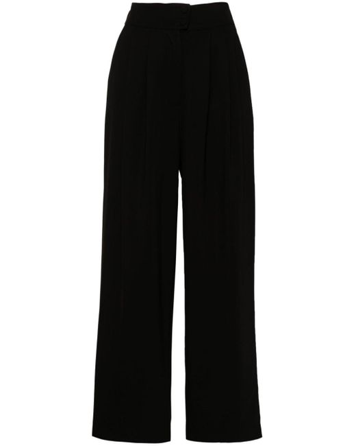 Pantalon droit à taille haute Styland en coloris Black