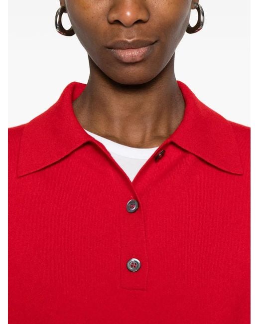 Rohe Red Button Polo Shirt