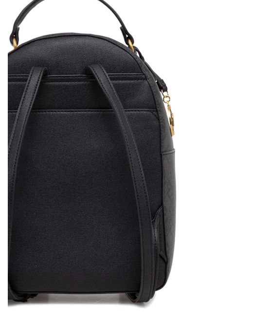 Liu Jo Black Monogram-Print Backpack