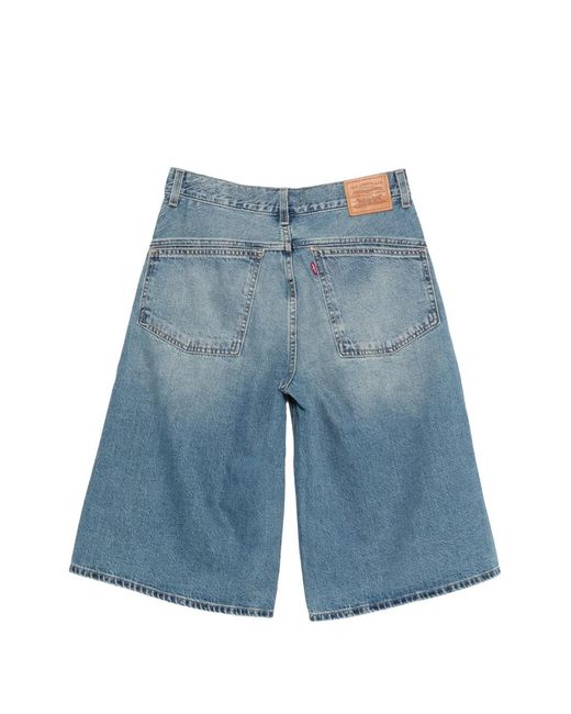 Levi's Blue Baggy Denim Shorts