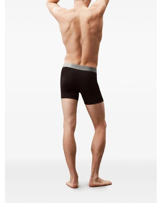 Set de 3 bóxeres con logo en la cinturilla Calvin Klein de hombre de color Black