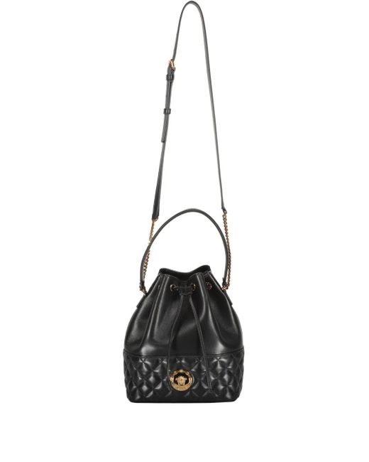 Versace La Medusa Bucket-Tas in het Black