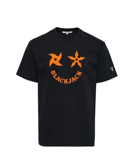Black Jack Jewelry Black Shuriken Graphic T-Shirt