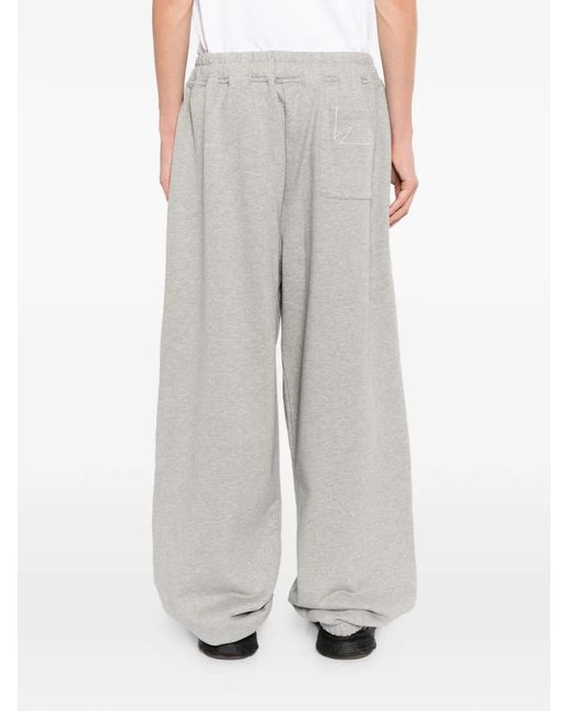 Vetements White Pantalon De Jogging Effet Chiné for men