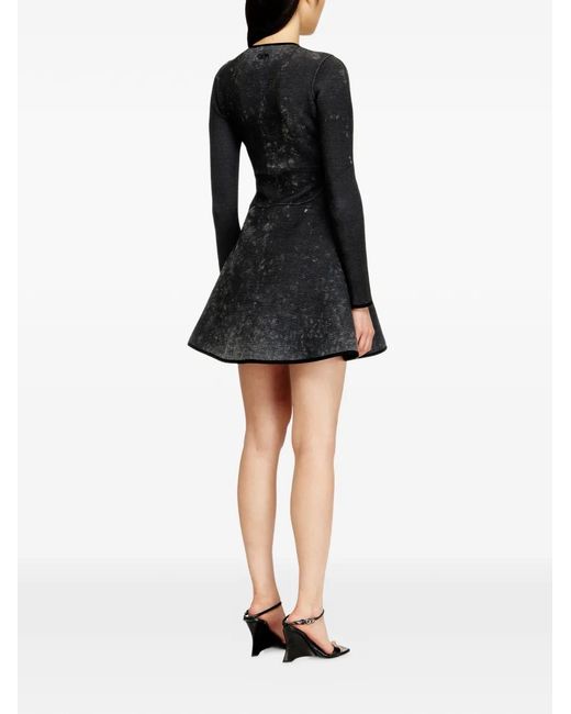 DIESEL Black Mini D-Eopre A-Line-Skirt Dress