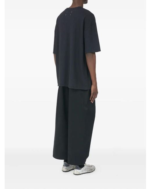 Maison Margiela Black Numeric-Logo T-Shirt for men