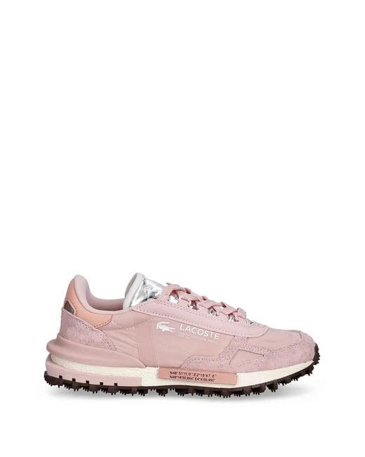 Lacoste Pink Elite Active Sneakers