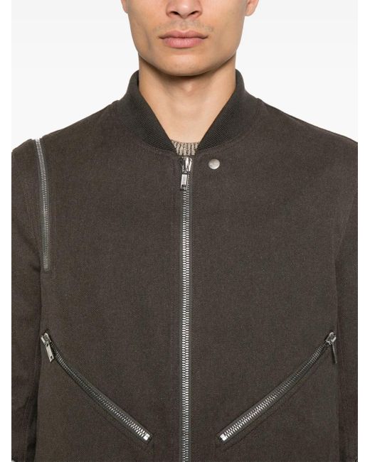 Rick Owens Brown Headon Flightsuit Jacket for men