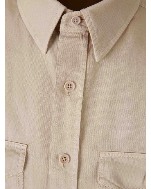 Tom Ford Natural Double-Cuffs Button Shirt for men