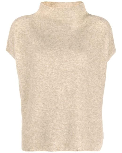 Filippa K Ximena Knitted Top in Natural | Lyst