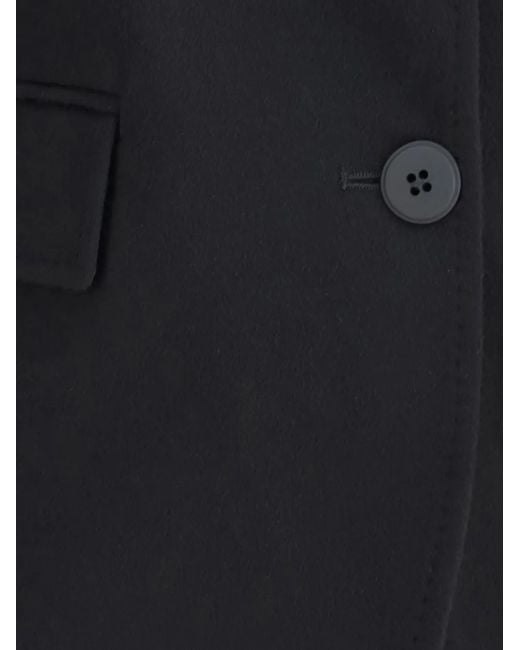 Max Mara Black Folgore Button-Fastening Blazer