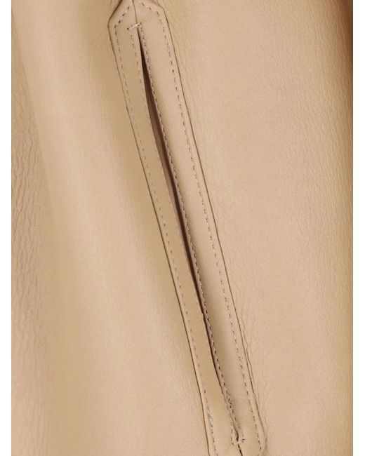 Arma Natural Belted Shearling Coat