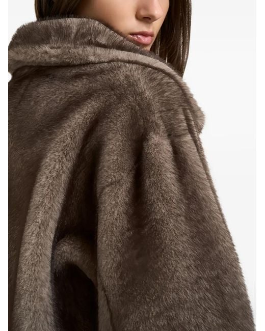 S.w.o.r.d 6.6.44 Brown Belted Faux-Fur Jacket
