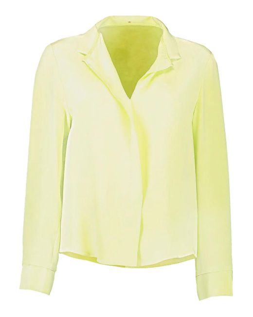 Peter Cohen Yellow Point-Collar Long-Sleeve Shirt