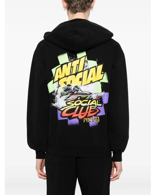 ANTI SOCIAL SOCIAL CLUB Black Artic Snowmobile Hoodie for men