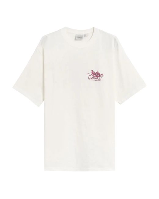 Gramicci T-Shirt Met Logoprint in het White voor heren
