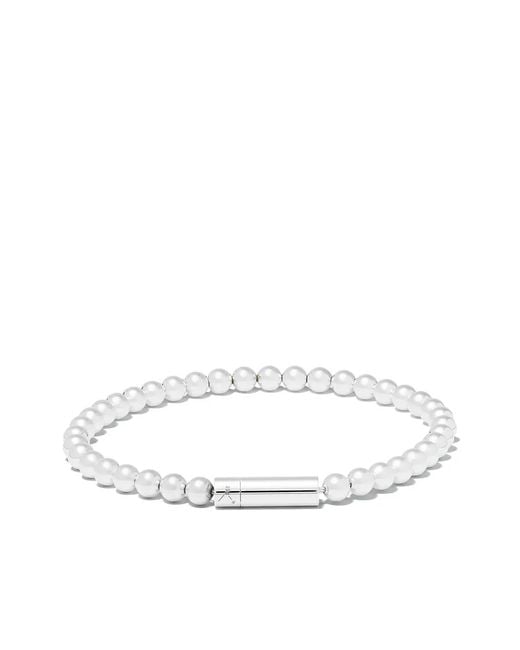 Le Gramme White Le 25 Beaded Bracelet