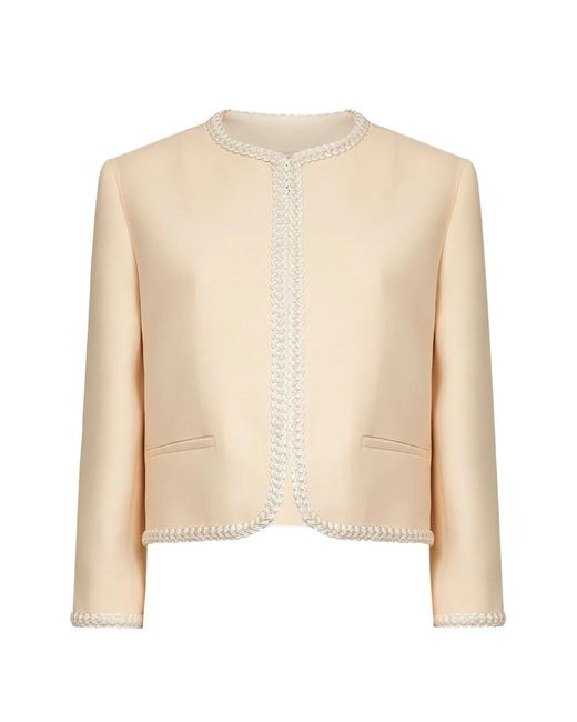 Valentino Garavani Natural Crepe Couture Jacket