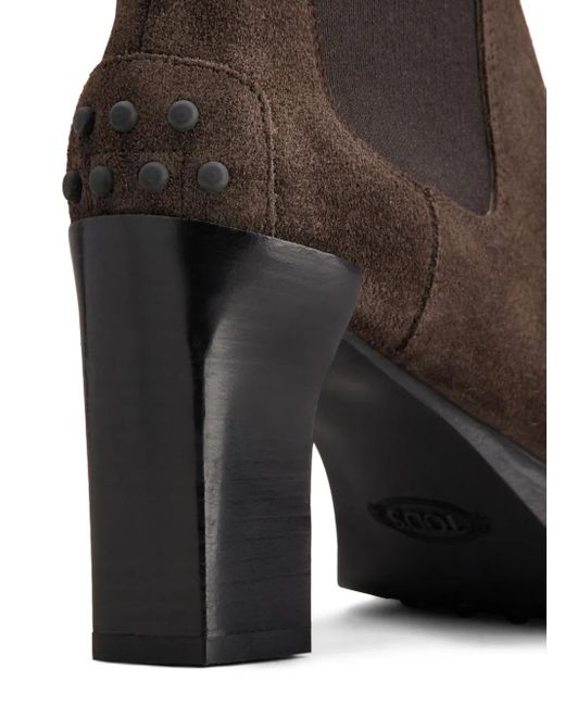 Tod's Brown Suede Chelsea Boots