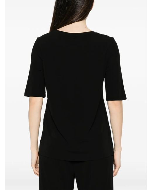 Max Mara Black Mirto Short-Sleeve Top