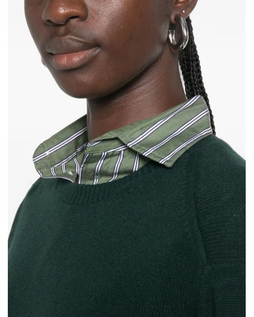 Be You Green Klassischer Pullover