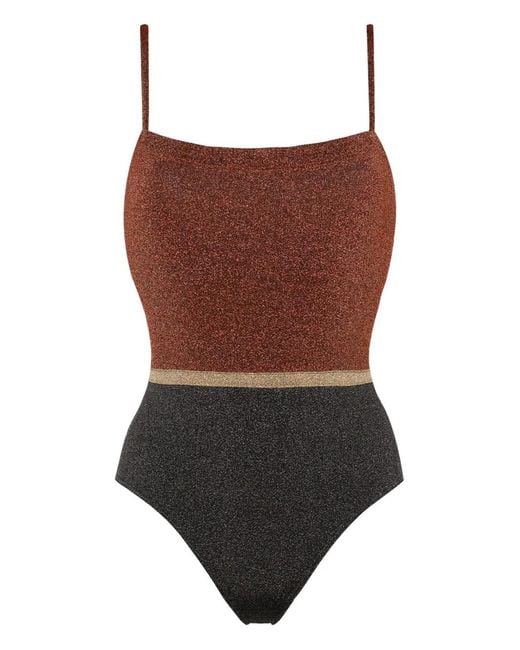 Eres Calanque Lurex Badpak in het Brown