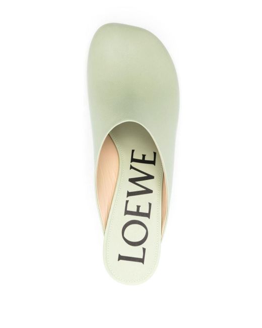 Loewe White Toy 45mm Leather Mules