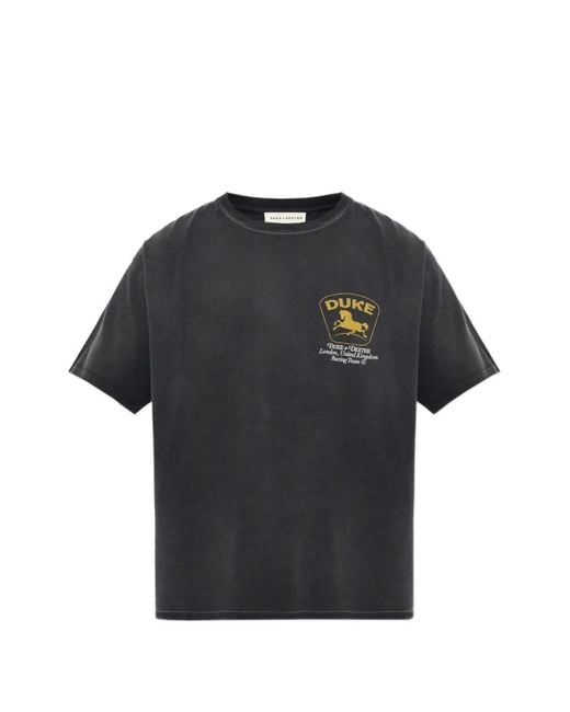Duke & Dexter Black T-Shirt À Imprimé Graphique for men