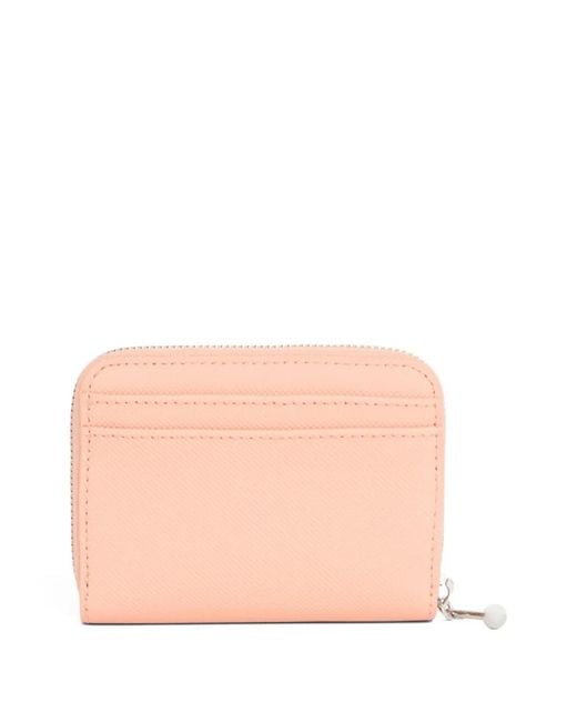 Lacoste Pink Daily City Zip Cardholder Wallet