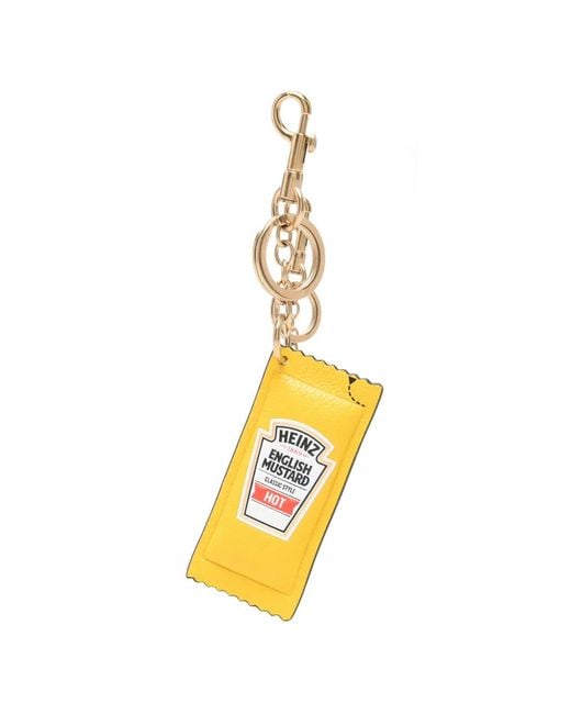 Anya Hindmarch Metallic Heinz English Mustard Bag Charm