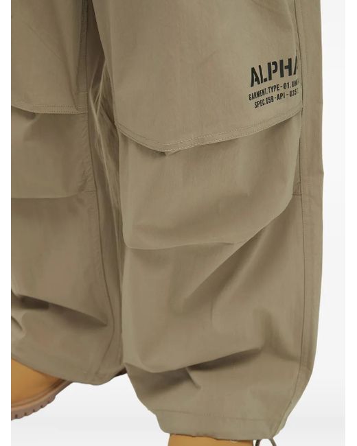 メンズ Alpha Industries ワイドパンツ Green