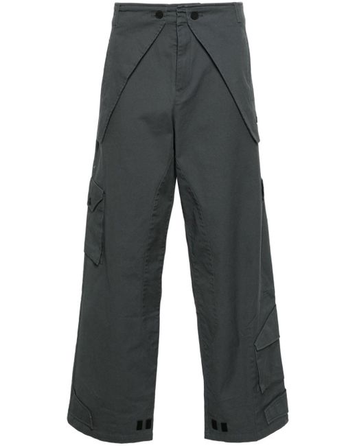 A_COLD_WALL* Gray Overlay Cotton-blend Cargo Trousers for men