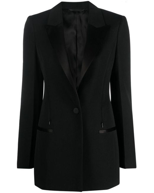 Givenchy Black Single-breasted Wool Blazer