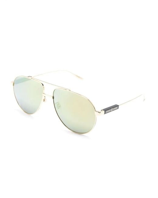 Gucci Natural Interlocking G Pilot-Frame Sunglasses